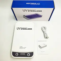 Стерилізатор ультрафіолетовий портативний з таймером та USB портом UKC UV sterilizer білий - мініатюра 1