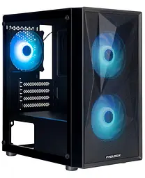 Корпус ProLogix E102 Tempered GlassMesh Black (E102) Без БП