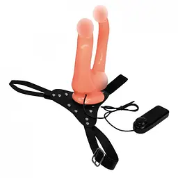 Подвійний страпон BAILE JESSICA Double Strap-on Vibrating Baile BW-022029 23734 - мініатюра 1