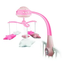 Електричний музичний мобіль з проектором Canpol babies, рожевий (75/100_pin) - мініатюра 2