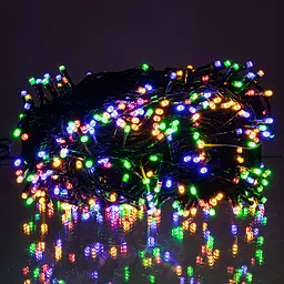 Новорічна гірлянда Різдвяна фея GarlandoPro 50 м 500 LED чорний дріт Мультиколор CF500L50MBML