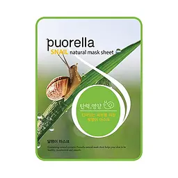 Тканинна маска з екстрактом слизу равлика Puorella Snail Mask Sheet