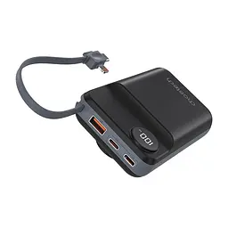 Повербанк 20000mAh Choetech B696 Black QC3.0 PD3.0 бездротова зарядка смартфонів та Apple Watch (43-00132) - мініатюра 2