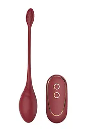 Віброяйце Dream Toys Romance Daisy з дистанційним керуванням, 23 см бордовий - мініатюра 4