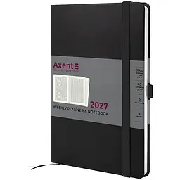 Щотижневик Axent 2027 Prime Strong 145x210 мм чорний (8507-27-01-A)