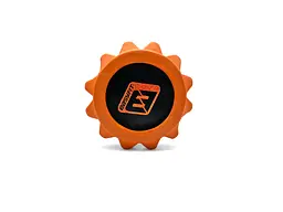 Масажний ролик EasyFit Solid Roller v.1.2s 33х13 см помаранчевий - мініатюра 2