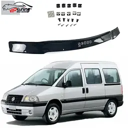 Дефлектор капоту мухобійка для Fiat Scudo 2004-2007 Євро Кріплення (Vip Tuning) FT17