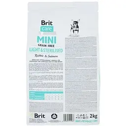 Сухий корм Brit Care GF Mini Light & Sterilised для дорослих собак дрібних порід із зайвою вагою або стерилізованих з кроликом - мініатюра 3