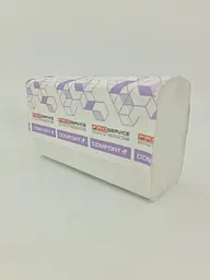 Листові паперові рушники, 2-шарові, білий, 200 аркушів, 21ммx22,5мм, 200 в упаковці