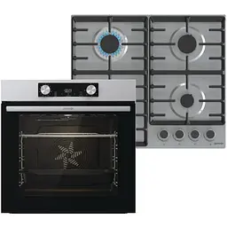 Вбудований комплект варильна поверхня Gorenje G642ABX + духова шафа Gorenje BO6737E02XK