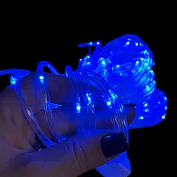 Гірлянда світлодіодна від мережі Штора Y-033B 19645 3х2 м 280 LED синя - мініатюра 3