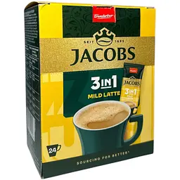 Кавовий напій 3 в 1 Jacobs Mild Latte 12.5 г x 24 шт.