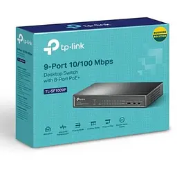 Комутатор мережевий TP-Link (TL-SF1009P) - мініатюра 4