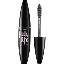 Туш для вій Claresa Fab For Life XXL Volume, силіконова щіточка, 10 г, чорна