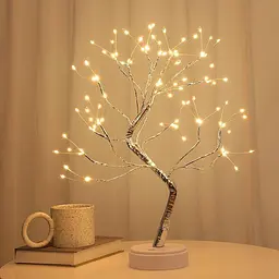 Світлодіодне дерево бонсай LED, 50 см, USB, теплий білий (WLS-9036-W) - мініатюра 2
