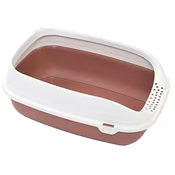 Туалет з високою рамкою для котів MPS Beta Plus Maxi коричневий, 49×39×17 см