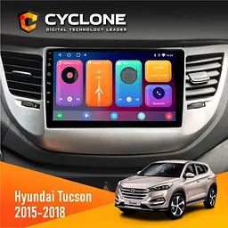 Штатна магнітола Hyundai Tucson 3 2015-2018 Cyclone C9-001 2x32 CPL Cyclone (НФ-00002273)