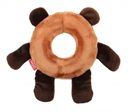 Іграшка для собак Gigwi Plush Friendz Плюшевий Ведмідь з Гумовим Кільцем Всередині і пищалкою 19 см - мініатюра 3