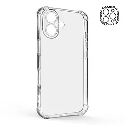 Прозрачный чехол для Apple iPhone 16 с защитой камеры и усиленными бортами, тонкий, силиконовый, бесцветный, ударопрочный, противоударный бампер с закрытой камерой, ArmorStandart (ARM78500) - мініатюра 2