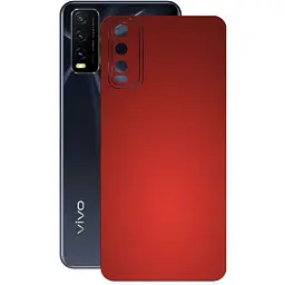 Захисна плівка StatusSKIN для Vivo Y20G Корпус Вініл червона матова