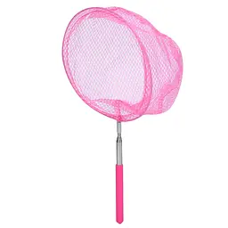 Сачок для метеликів MS 4387Pink телескопічна ручка 35см/83см, діаметр 19 см