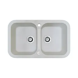 Кухонна мийка Adamant Twins 765x470x190 білий 297223, Білий