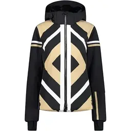 Куртка CMP Women's Geometric Patterned Ski Jacket Black/Beige L (1097-32W0256-04UM 42)