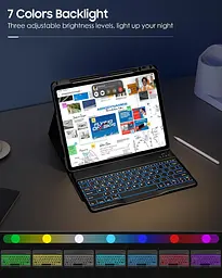 Чохол MoKo для iPad Air 13 дюймів з клавіатурою (M3 2025/M2 2024), чохол для iPad Pro 12,9 дюйма (5-го/6-го покоління) - мініатюра 5
