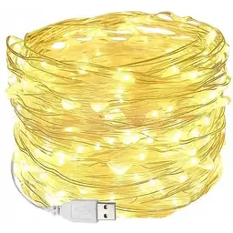 Гірлянда крапля роси usb Sun Lamp 200 led нитка довжина 20м c USB для 5v, від powerbank