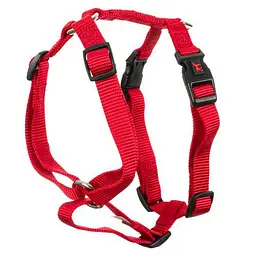 Шлея GimDog Harlem H для собак, нейлон, червона, 1,5х40-55 см - мініатюра 2