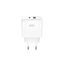 Зарядний комплект XO L137 20w PD/QC3.0 USB-C/USB-A ports charger Type-C to Lightning White (34379_3340095)