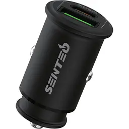 Автомобільний зарядний пристрій Senteo Q-02 Ferro Series PD3.0+QC3.0 30 Вт чорний [175152]