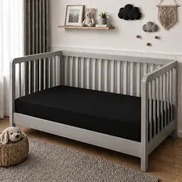Дитяча постільна білизна MIRSON BABY фланель Black/Marengo 110х160см (2200012799673) - мініатюра 9