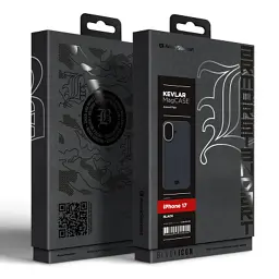 Чохол до мобільного телефона Armorstandart BlackIcon Aramid Plain MagCase Apple iPhone 17 Black (ARM90159) - мініатюра 2