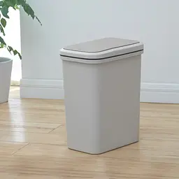 Відро для сміття MBM My Home з кришкою 15 л сіре (BIN-04 15L GRAY) - мініатюра 4