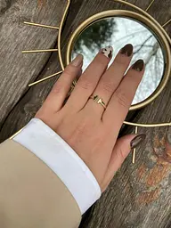Каблучка Tiffany з червоного золота 21.5 K-0309 - мініатюра 3