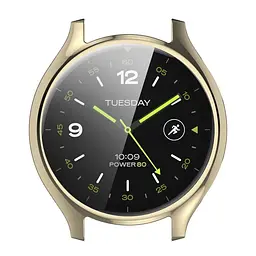 Захисний чохол Tamister для смартгодинника Xiaomi Watch 2 з плівкою золотистий - мініатюра 3