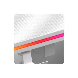Комп'ютерний стіл HUZARO Hero 1.7 RGB White - мініатюра 9