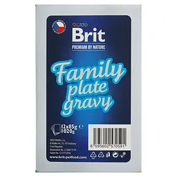 Вологий корм для котів Brit Premium Delicate Fillets in Gravy Family Plate Сімейна тарілка в соусі 1020 г (12 x 85 г) - мініатюра 4