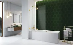 Шторка для ванни Radaway Essenza Pro Gold PND II 120 10102120-09-01L ліва - мініатюра 2