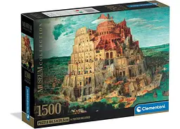 Пазл Clementoni Museum Collection: Вавилонська вежа, Пітер Брейгель (Museum Collection - Tower of Babel by Bruegeln Puzzle - 1500 pcs.), 1500 ел. (31738)