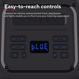 Портативна акустична система Trust Azura 50Вт, 1.0, ВТ 5.2, TWS, MP3, IPX4, RGB, Чорний - мініатюра 10