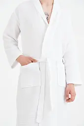 Халат Lotus Home - Waffle white L - мініатюра 5