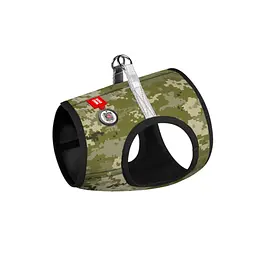 Шлея для собак WAUDOG Clothes з QR паспортом "Мілітарі" S2 (228-4026) - мініатюра 2
