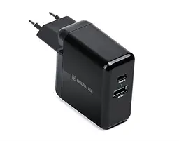 Мережевий зарядний пристрій REAL-EL CH-350 QC3.0 (2USB, 3A) Black (EL123160017) - мініатюра 2