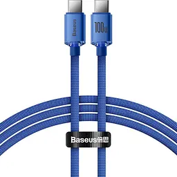 Кабель Baseus Crystal Shine Series Fast Charging Cable Type-C to Type-C 100W 1.2m CAJY000603 Blue