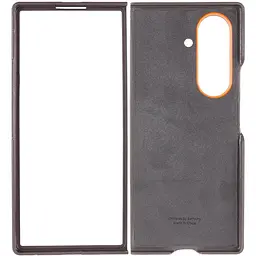 Шкіряний чохол Leather Case (AAA) для Samsung Galaxy Z Fold7 Gray - мініатюра 3