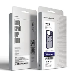 Чехол для Apple iPhone 17 Pro Max, Uniq MagCase, синий, противоударный, панель-накладка с MagSafe, ударопрочный TPU+PC, с магнитом MagSafe, поддержка полноценной беспроводной зарядки, ArmorStandart (ARM86272) - мініатюра 6