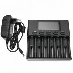 Зарядний пристрій LiitoKala Lii-S6, 6x(Lion/LiFePO4/NiMH/NiCd), Auto Polarity, Display+CAR charger - мініатюра 5