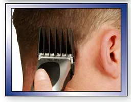 Машинка для стриження Moser Wahl HomePro, від мережі, вібраційний мотор, насадок-8, кейс,ножиці, гребінець в компл, сталь, чорно-сріблястий - мініатюра 6